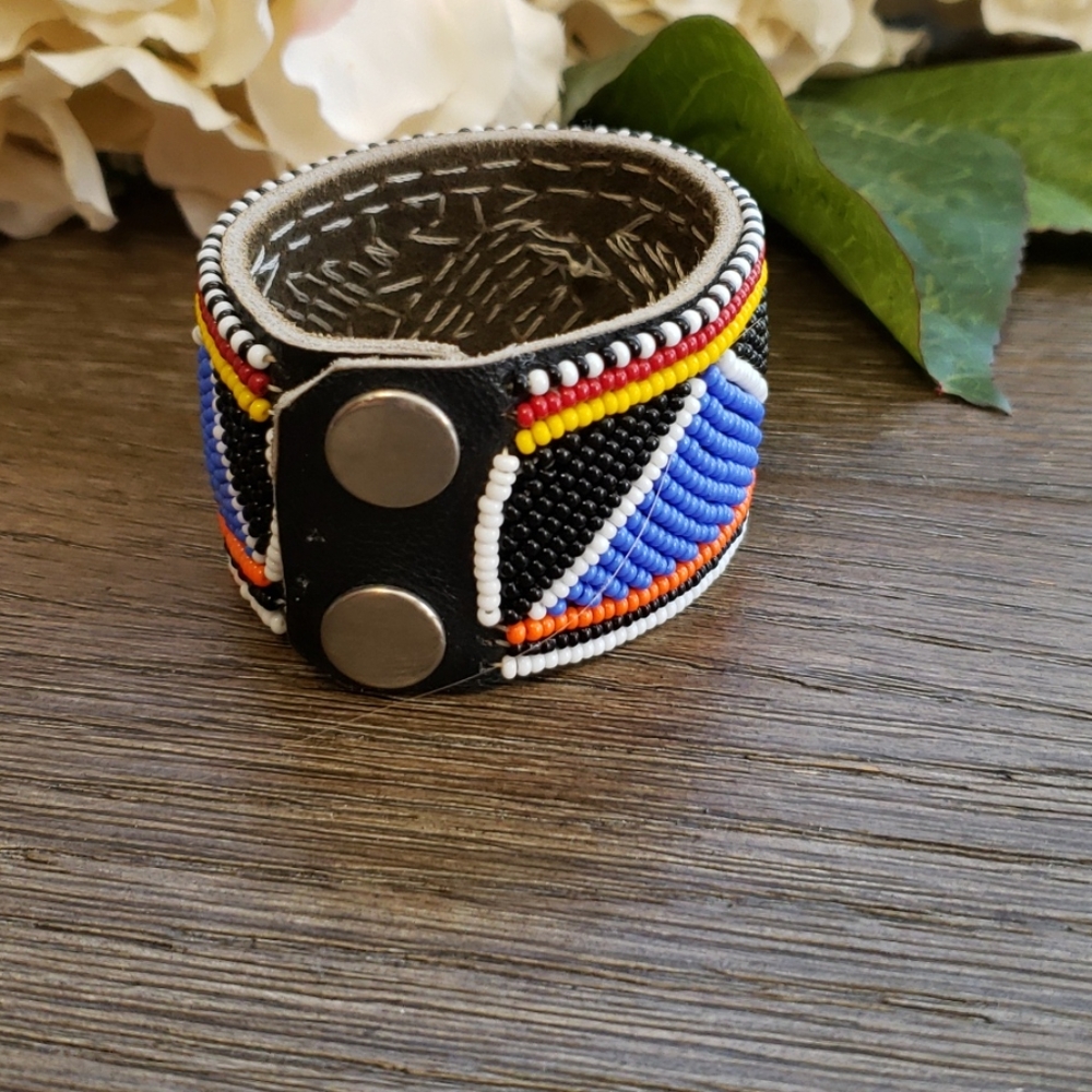 Beaded Cuff Bracelet - image 2
